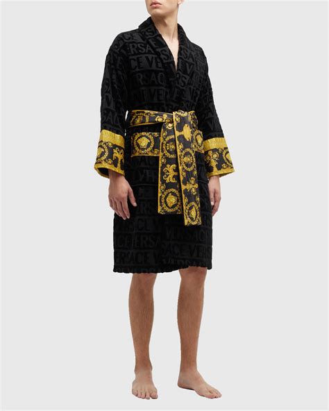 versace bath robes|versace unisex barocco sleeve robe.